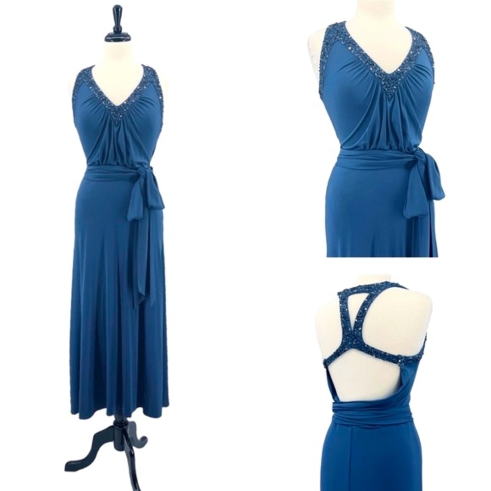 BCBGMaxazria Beaded Maxi Dress